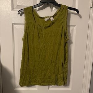 Kim Rogers 1X lace-trimmed tank